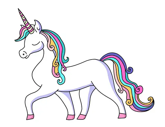 How to draw a Unicorn step-by-step